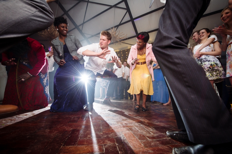 Crazy wedding dancing
