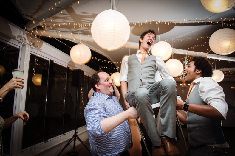 Groom in chair