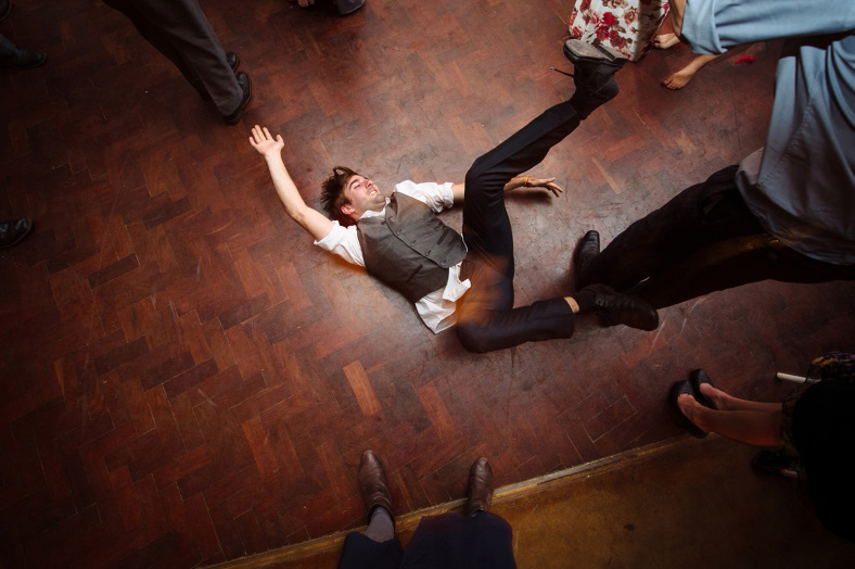 man on dance floor