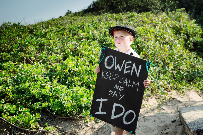 child at wedding