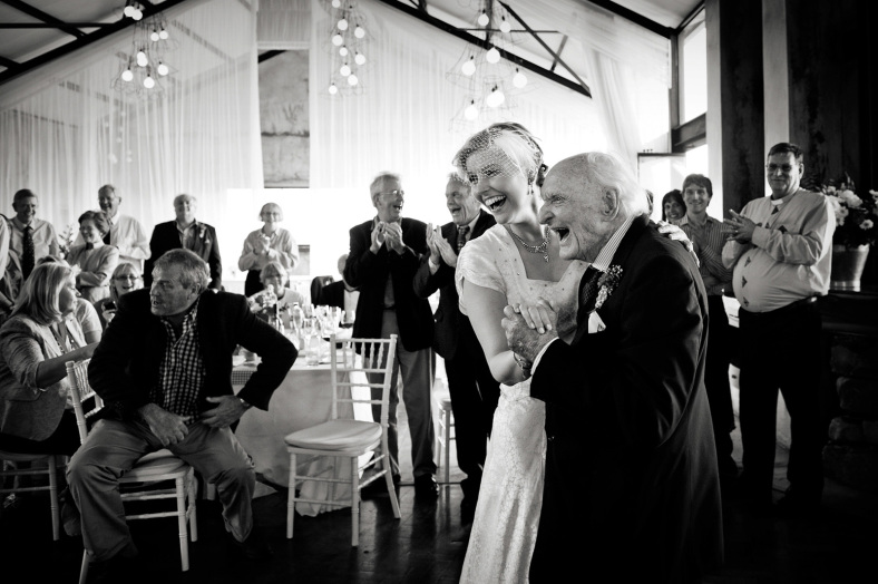 Bride dance with grandpa