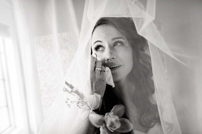 Bride with tear