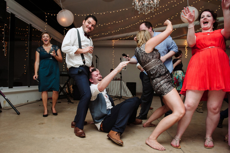 Drunk dancing at weddings