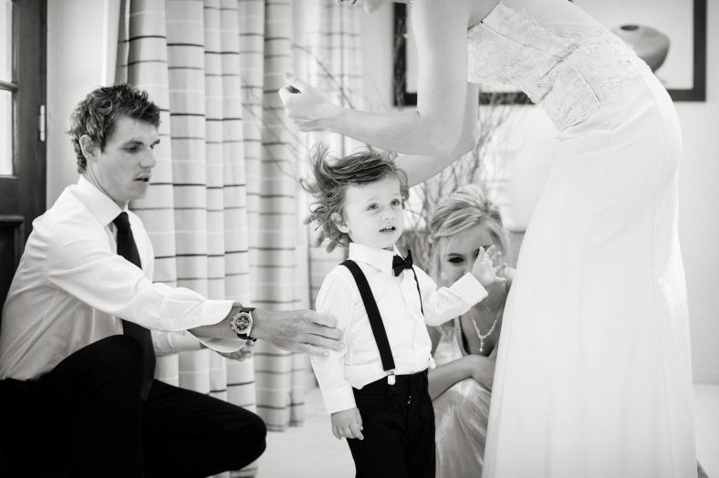 Child in tux