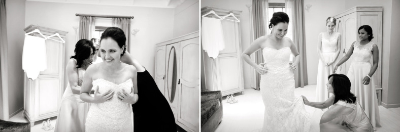 Bride in wedding dress