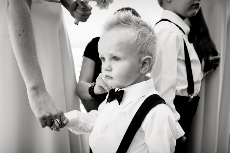 child in tux