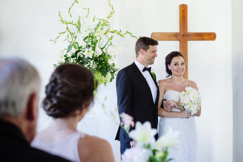 Bride and Groom excited