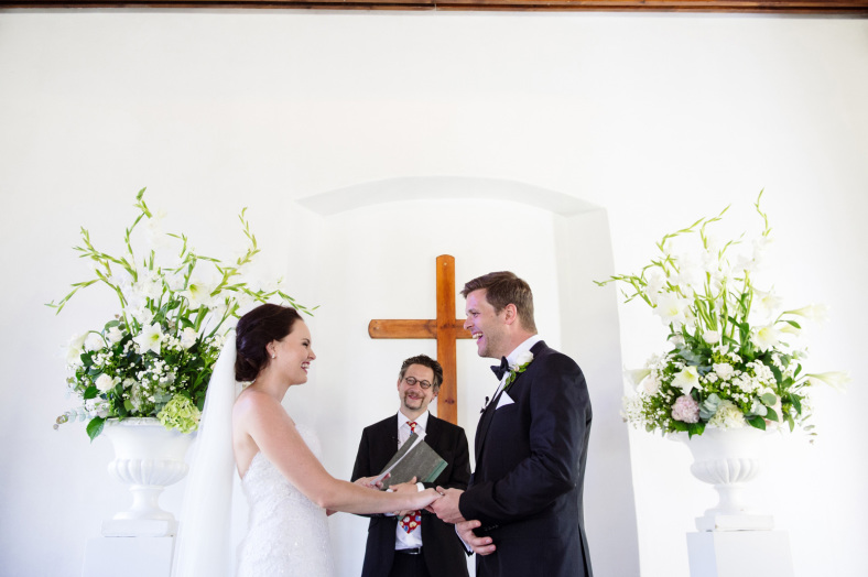 Bride and Groom saying vows