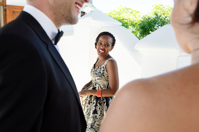 Woman in dress