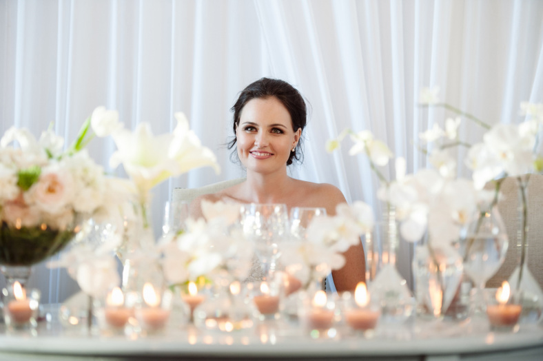 Bride with flowers