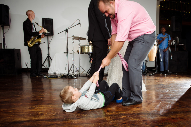 Child on dance floor