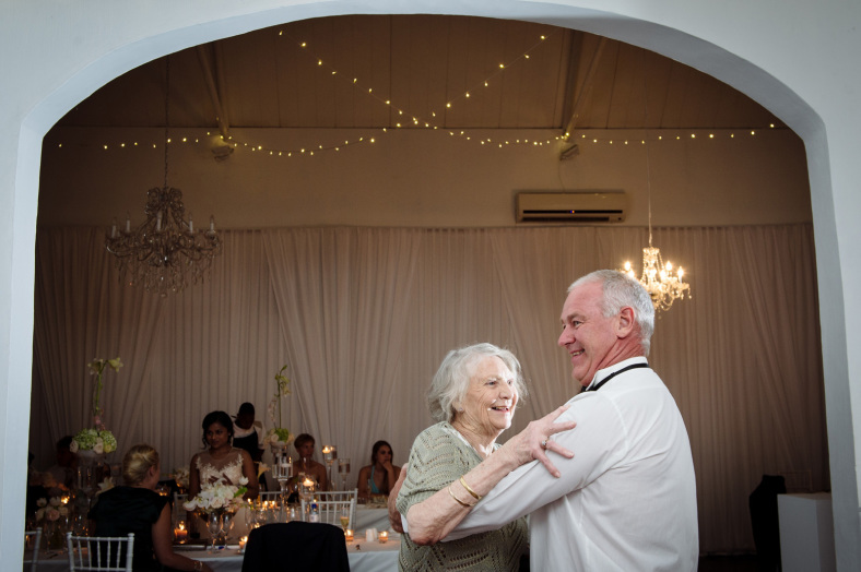 Grandparents dancing