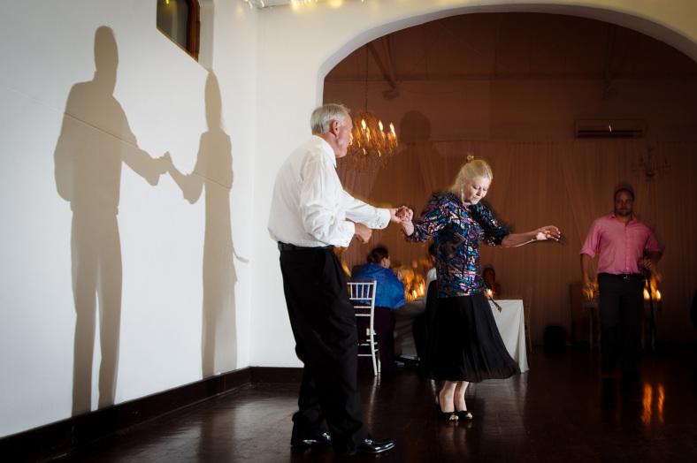 Grandparents dancing