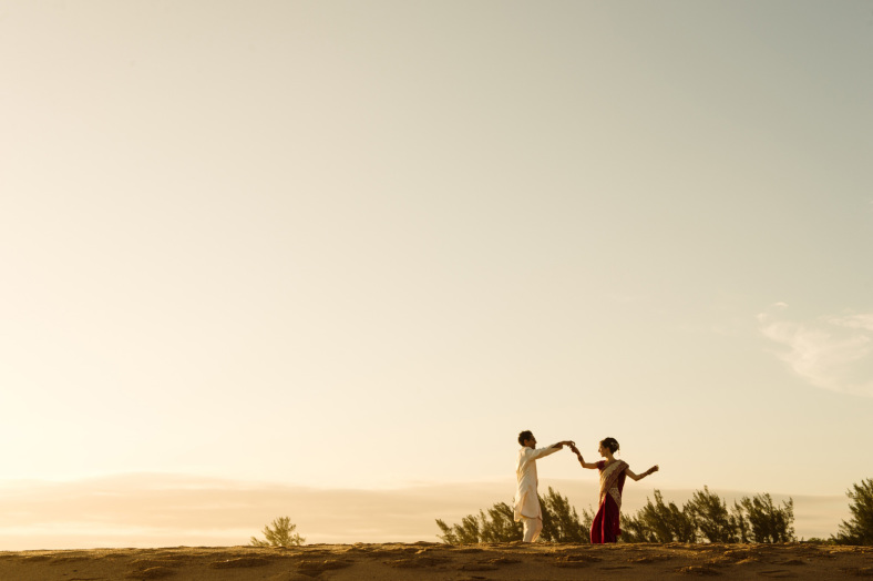 Hindu Christian Beach Wedding