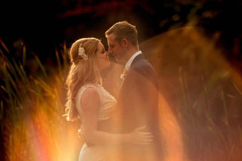 Sun flare and couple Zimbali