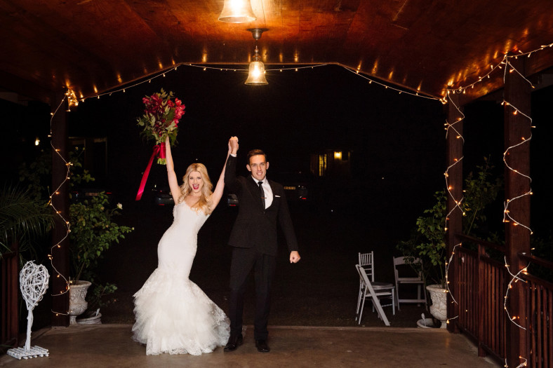 Bride and Groom arrive