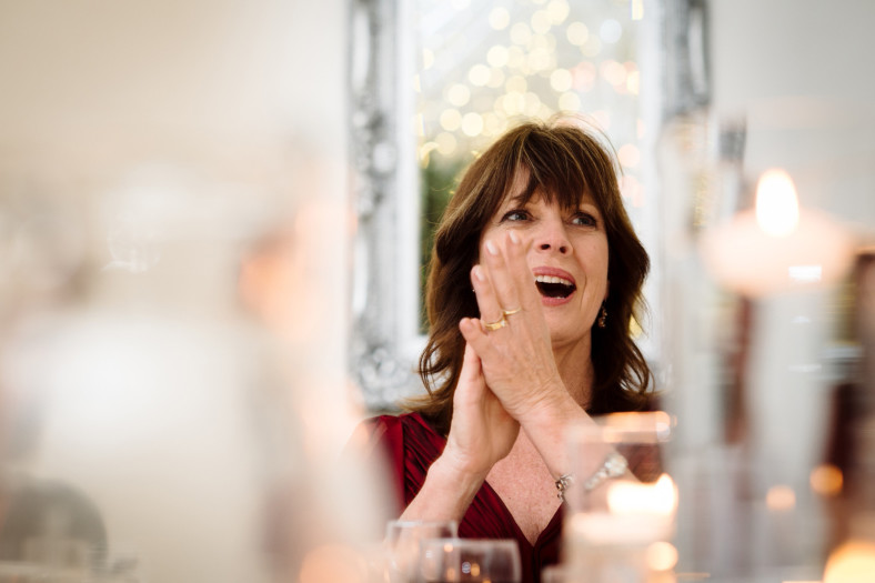 Woman clapping