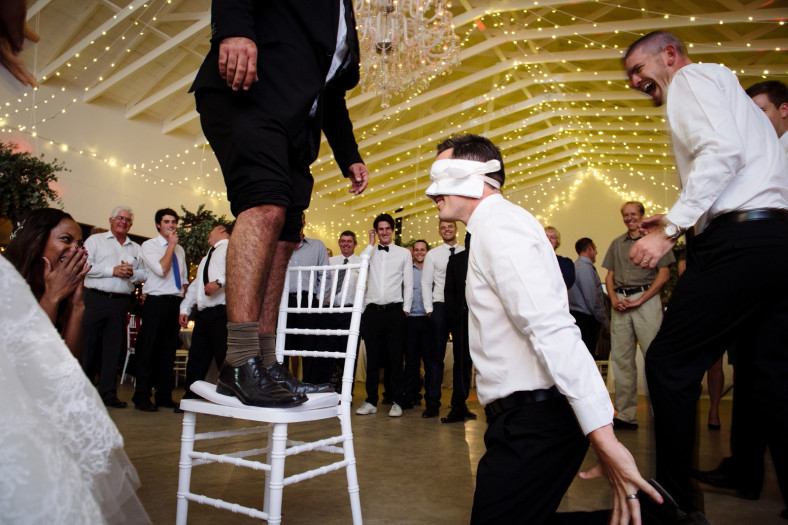 Garter on a man