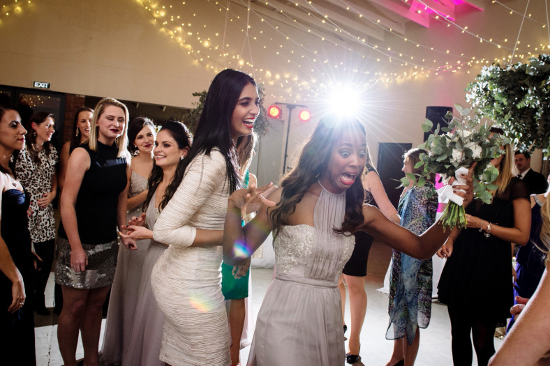 Caught the bouquet by mistake