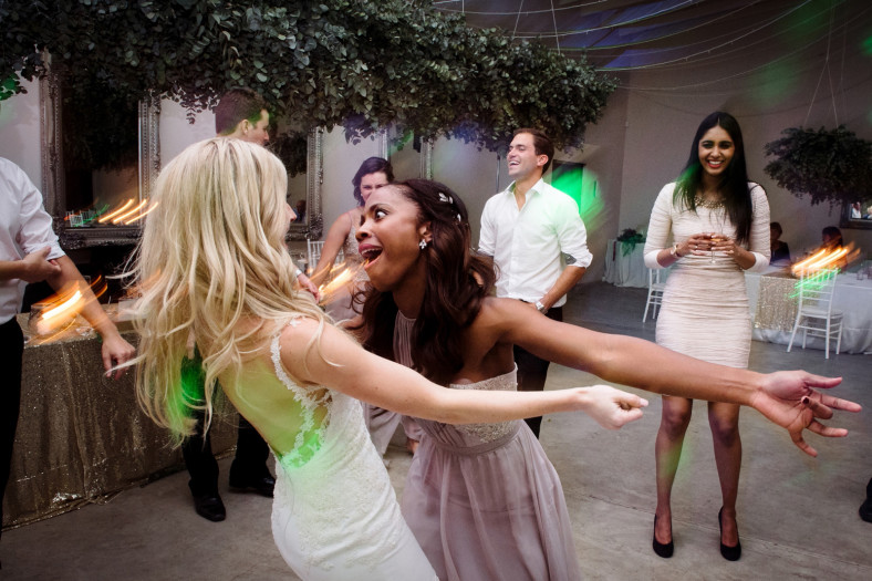 Drunk wedding dancing