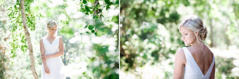 Bride in the woods