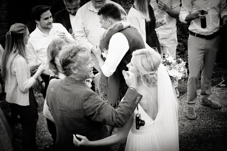 Dad and bride