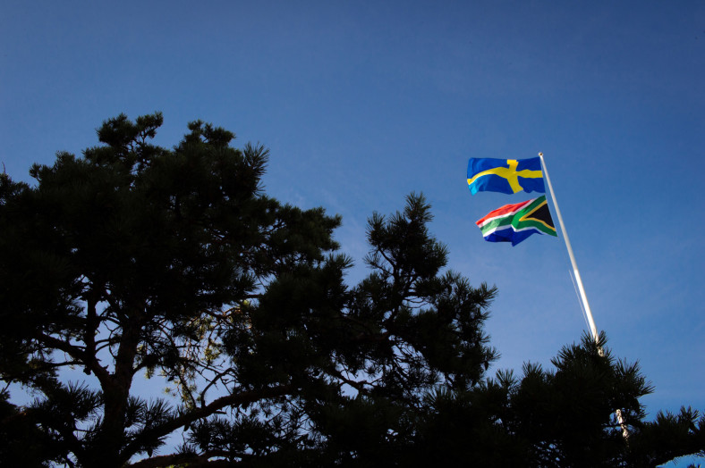 South Africa and South Africa flag