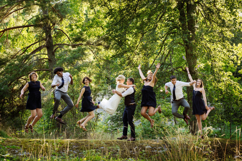 crazy bridal party