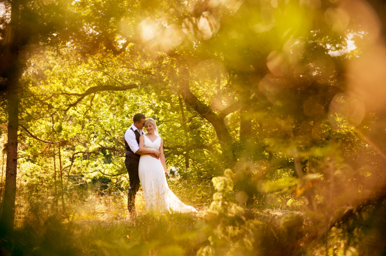 Beautiful bride and groom