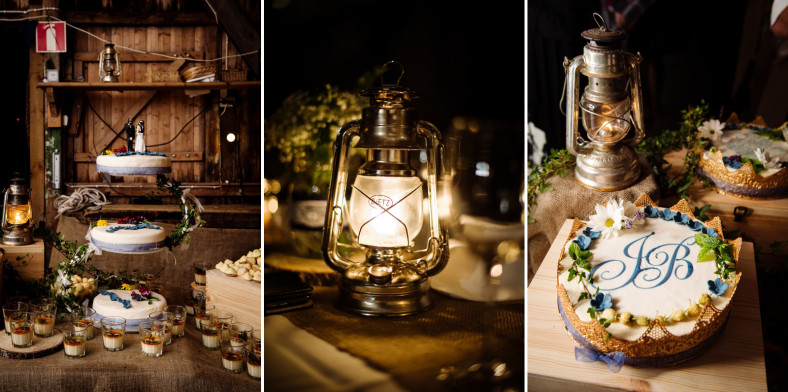 Diving wedding decor