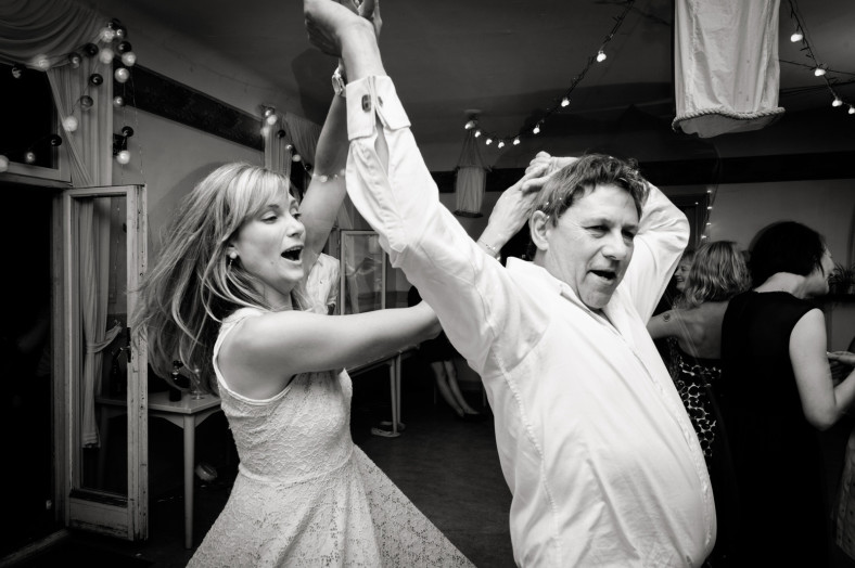 dad and daughter dancing