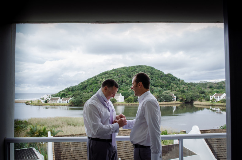 beach wedding groom