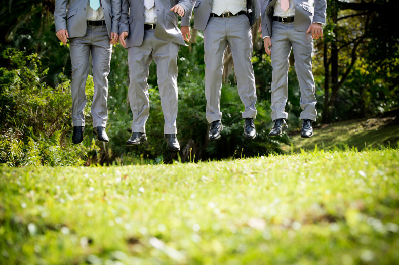 Men jumping