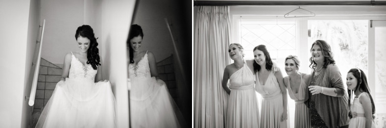 Bride getting ready