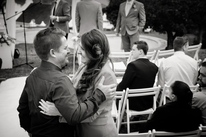 happy couple at wedding