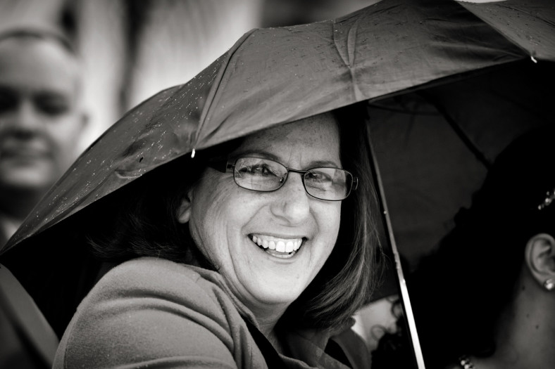 woman with umbrella
