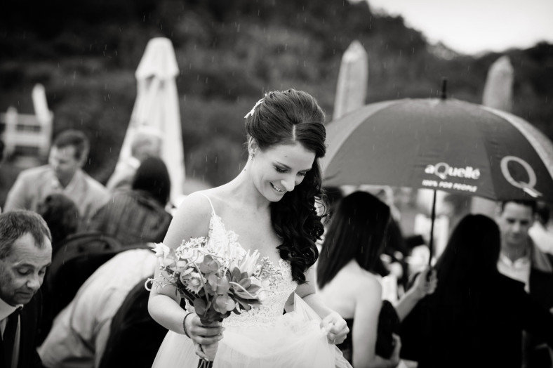 rainy wedding relocated