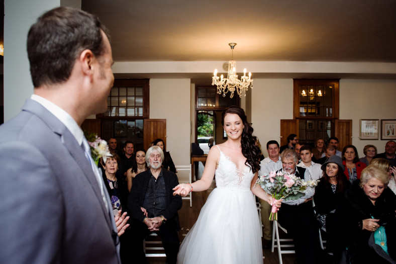 walking down the aisle
