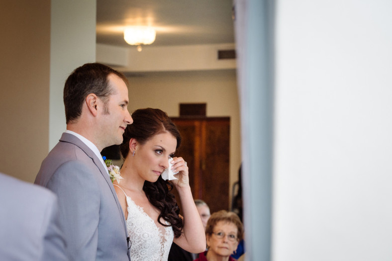 bride crying