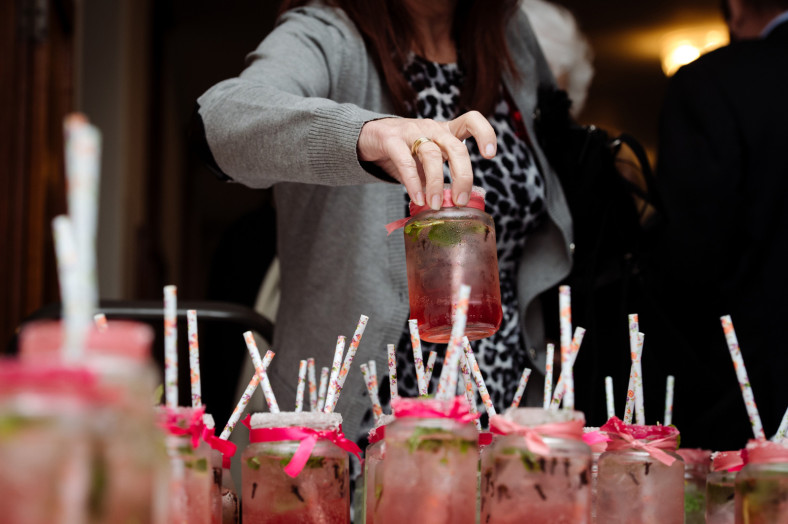cocktails in jars