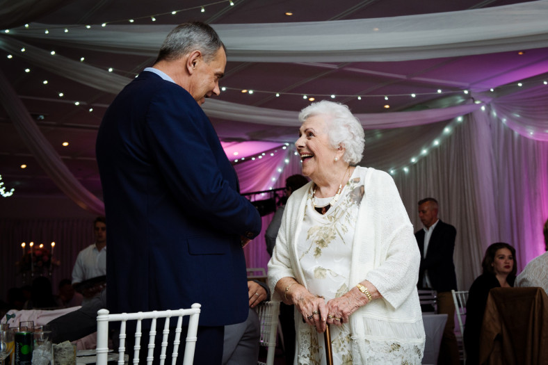 granny at a wedding