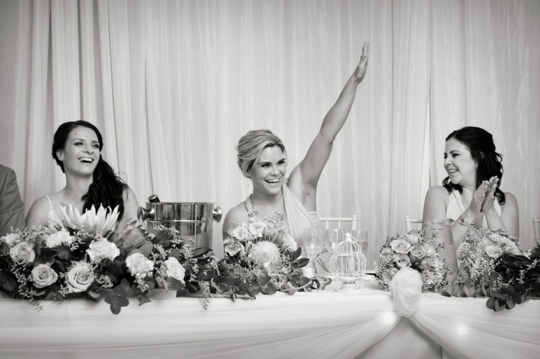 happy bridesmaids