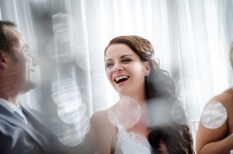 happy bride