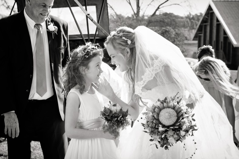 bride and child