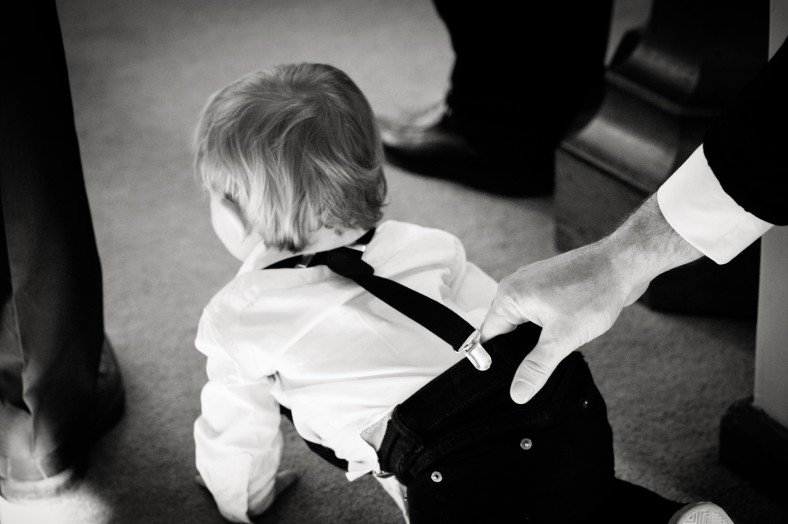 baby in a suit