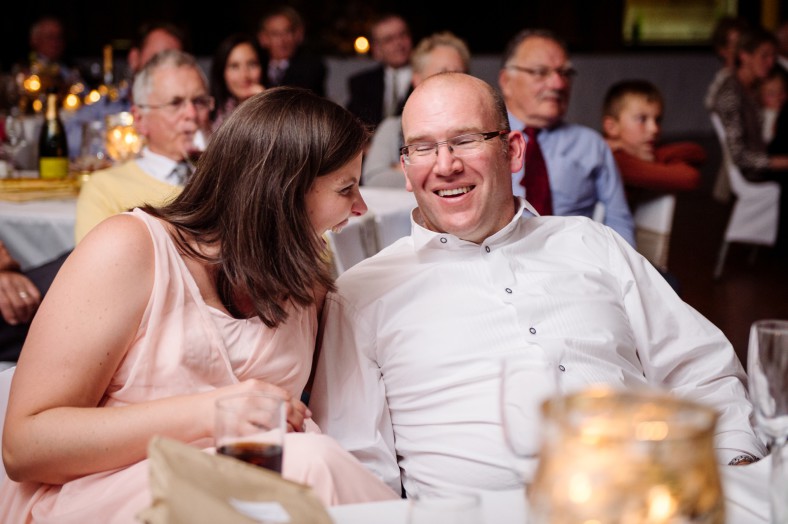 couple laughing