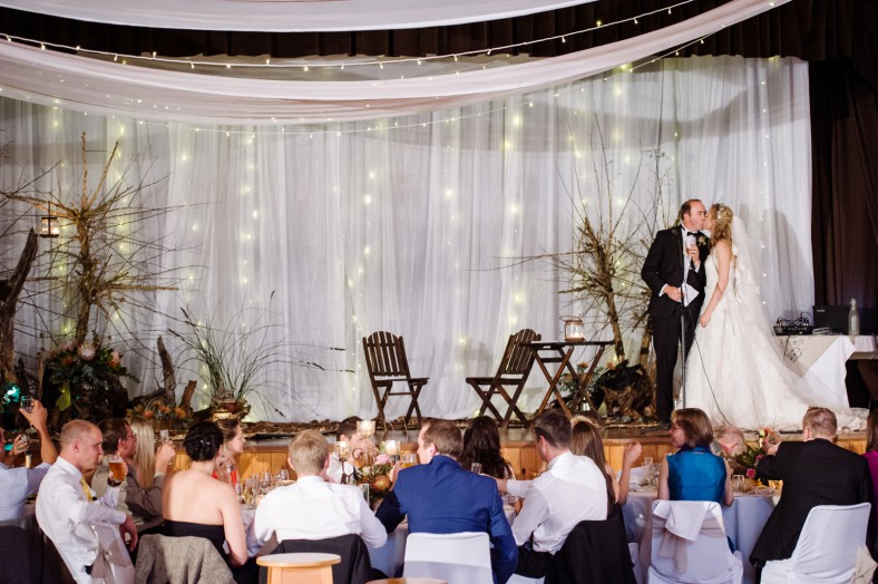 bride and groom kiss speech