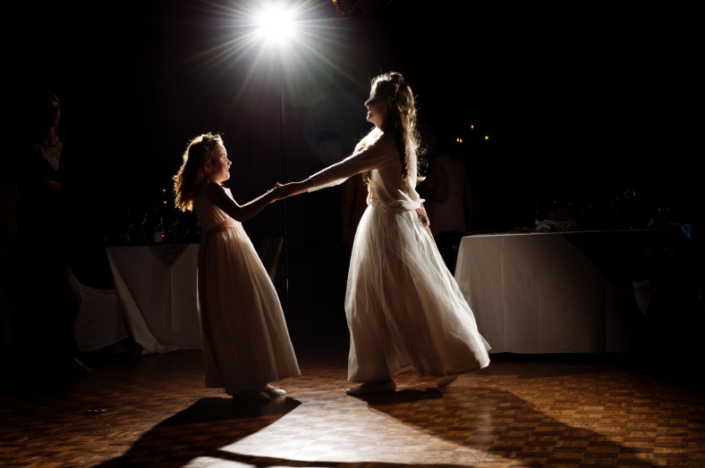 Girls spinning