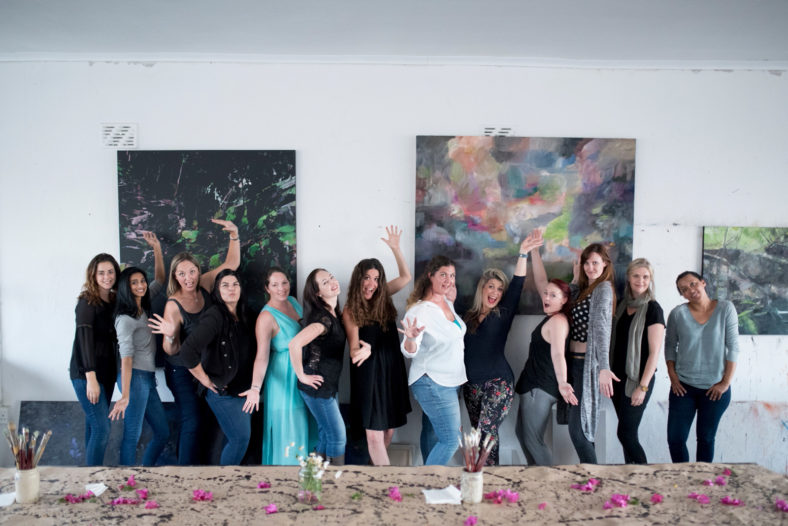 Lady photographers at workshop