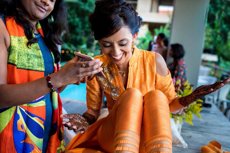 Documentary photography of Hindu bride.
